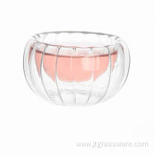 Double Wall Thermal Glass Tea Cup